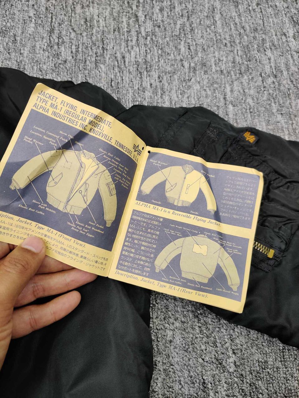 Alpha Industries Vintage Alpha Industries MA-1 Flight Bomber Jacket Size US S / EU 44-46 / 1 - 15 Thumbnail