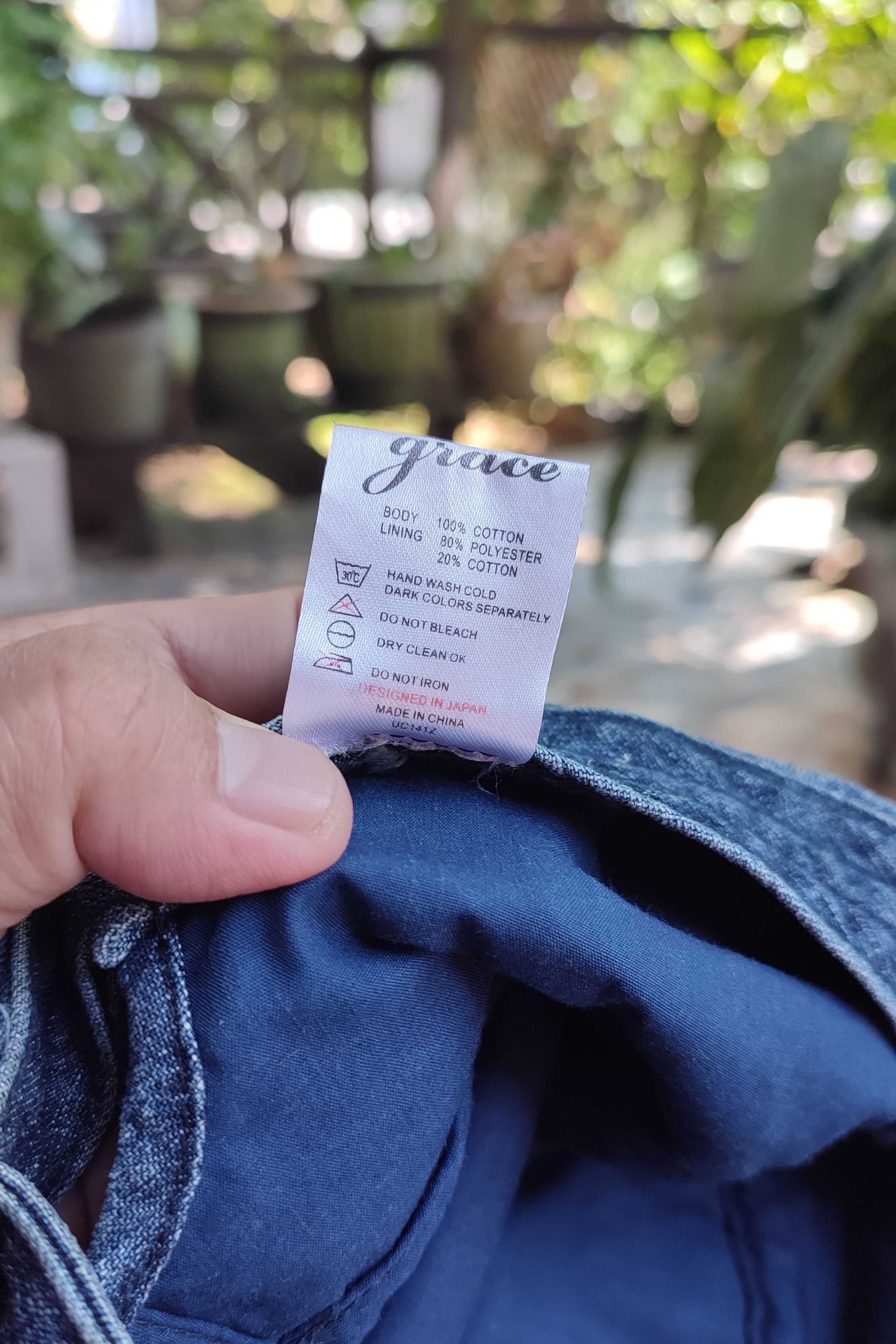 Japanese Brand × Vintage Grace Hats Denim Patchwork - adjustable strap Size ONE SIZE - 6 Thumbnail