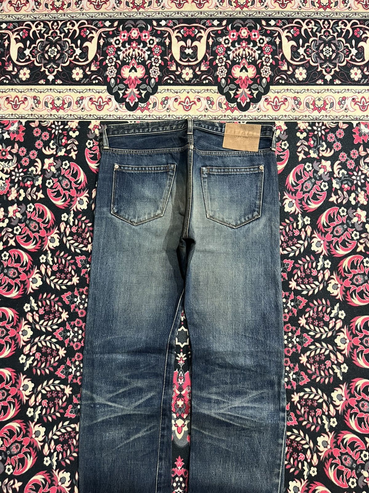 Paul Smith Red Ear Paul Smith Red Ear Distressed Selvedge Blue Washed Jeans Size US 30 / EU 46 - 7 Thumbnail
