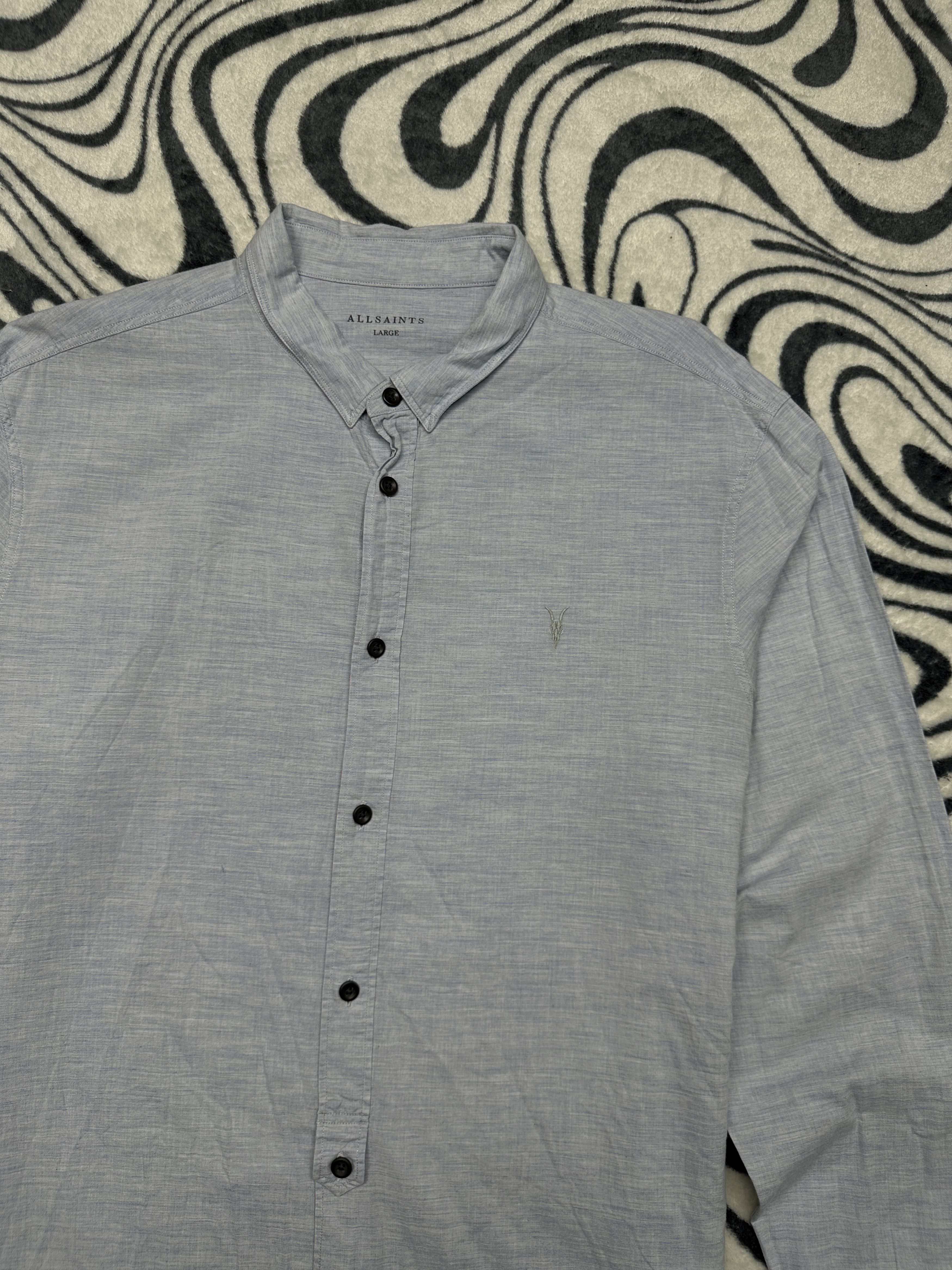 Allsaints Allsaints Avila Mens Long Sleeve Shirt Size US L / EU 52-54 / 3 - 2 Thumbnail