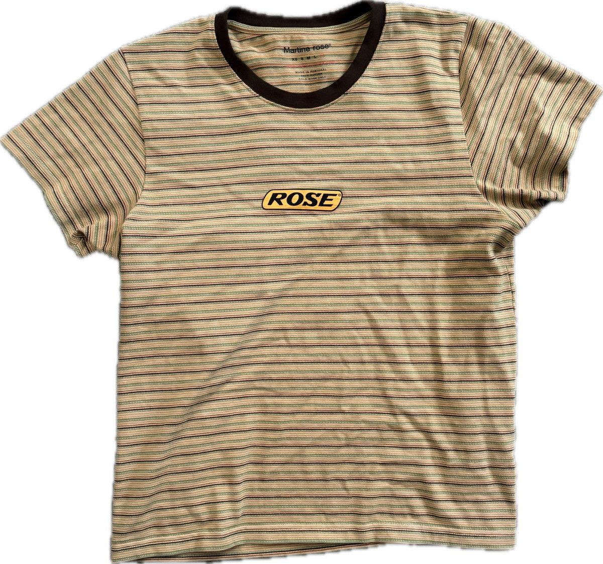Martine Rose Martine Rose Multicolor Shrunken T-Shirt Size US XL / EU 56 / 4 - 1 Thumbnail
