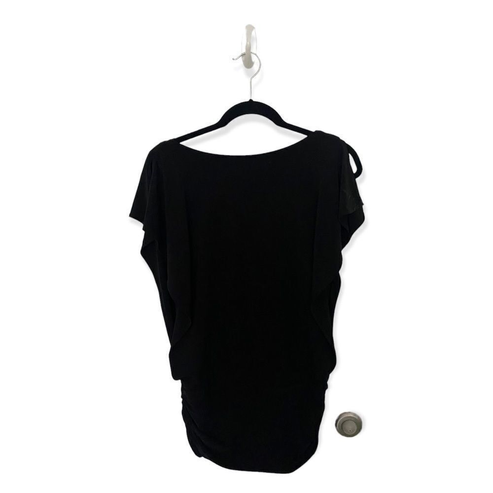 Other 41 Hawthorn Black Draped Front Split Sleeve Blouse Elastic W Size XS / US 0-2 / IT 36-38 - 3 Thumbnail