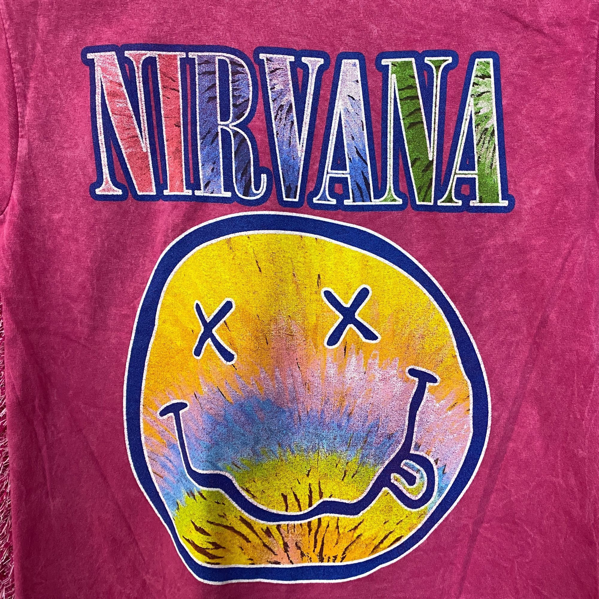 Nirvana Nirvana Nevermind Tour Watercolor Smiley Grunge Band Tee S Size US S / EU 44-46 / 1 - 2 Thumbnail