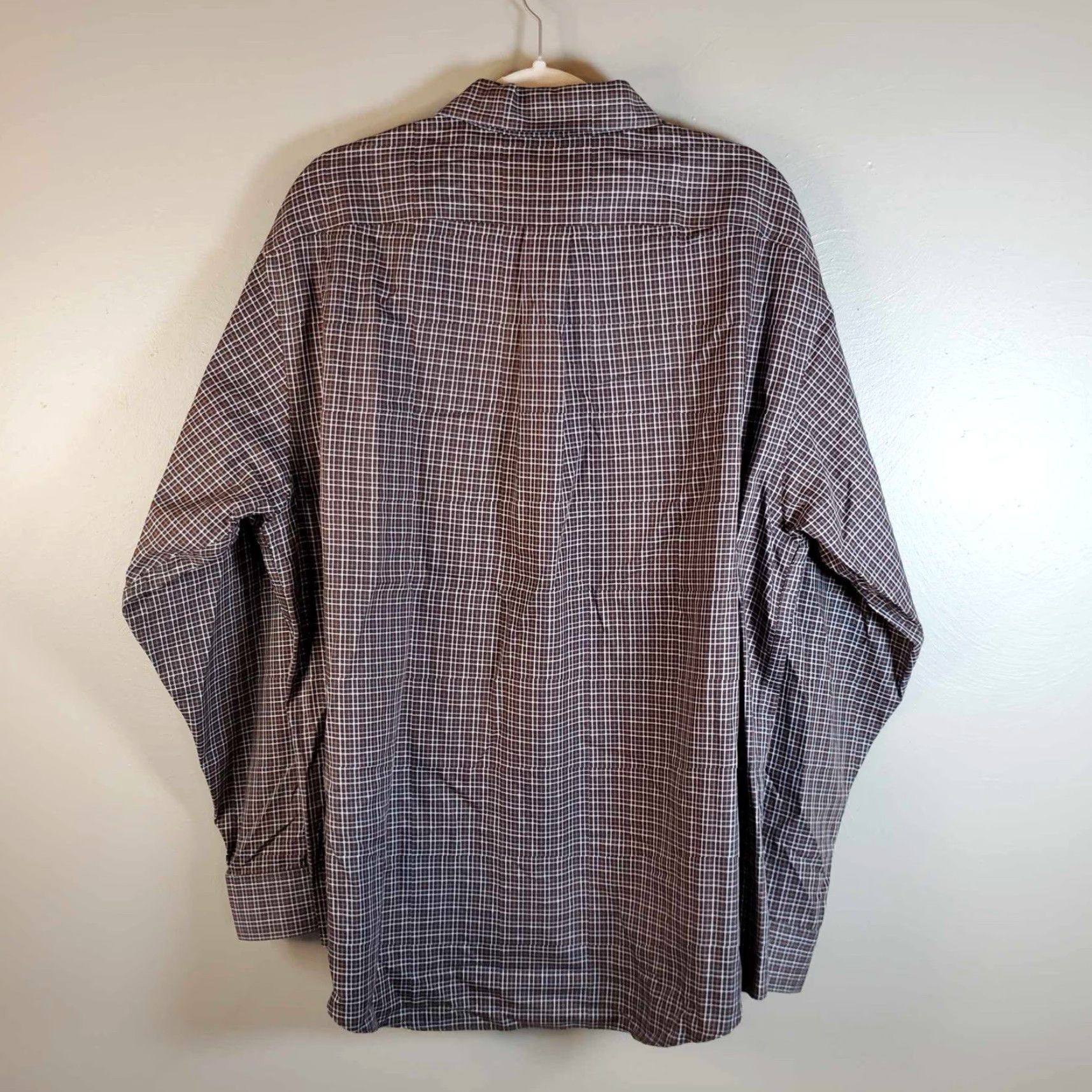 Roundtree & Yorke VINTAGE Roundtree Yorke Gold Label Shirt Mens XL Plaid Non-Iron Size US XL / EU 56 / 4 - 3 Thumbnail