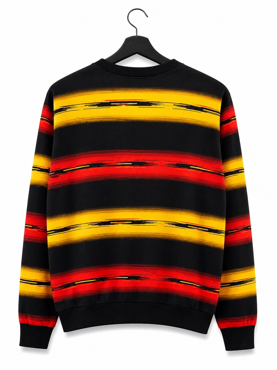 Rocawear Vintage Rocawear Striped Crewneck Black Red Yellow Size US L / EU 52-54 / 3 - 2 Thumbnail