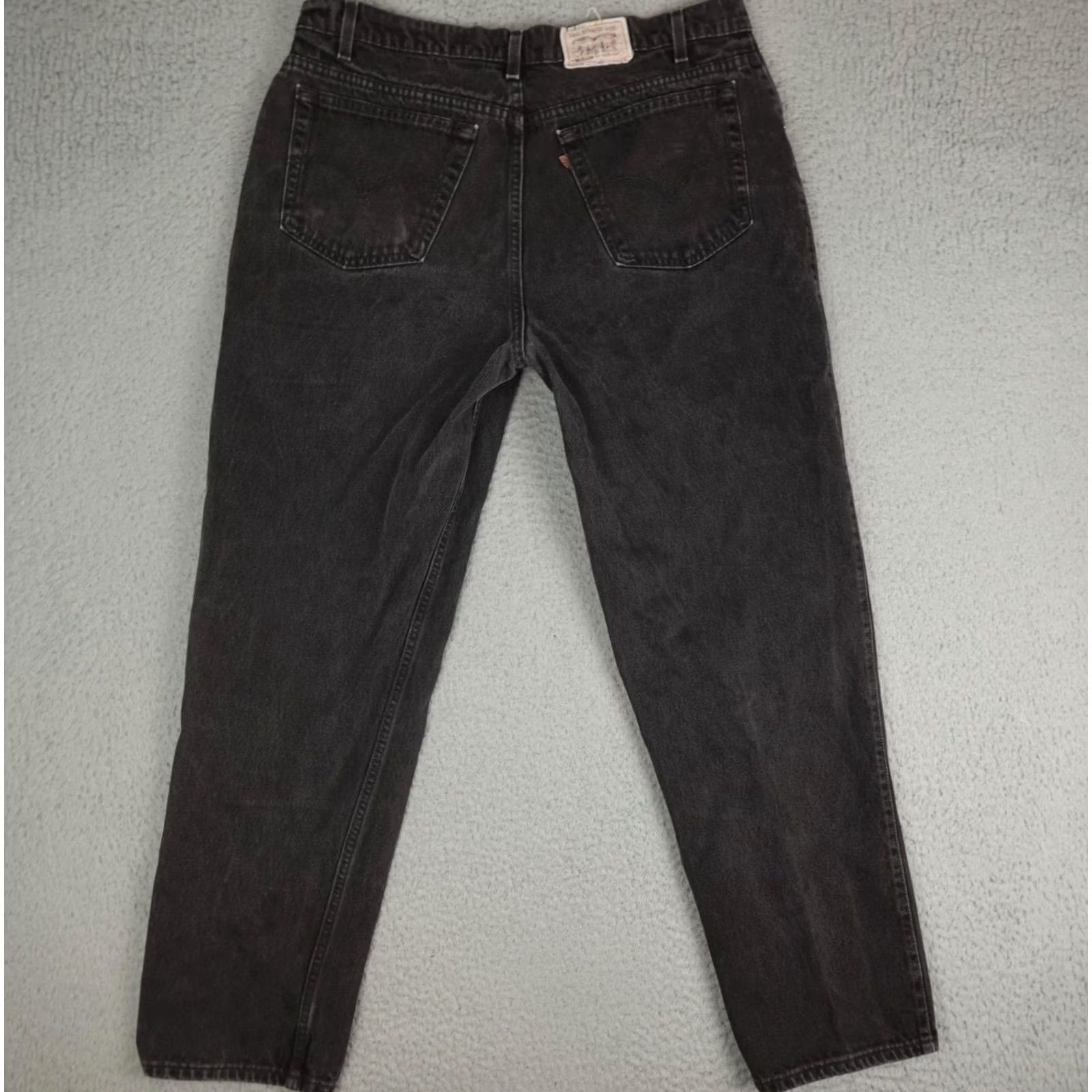 Levi's VINTAGE Levi's Jeans Mens 40x32 Relaxed Loose Fit Black Denim 90s Size US 40 / EU 56 - 6 Thumbnail