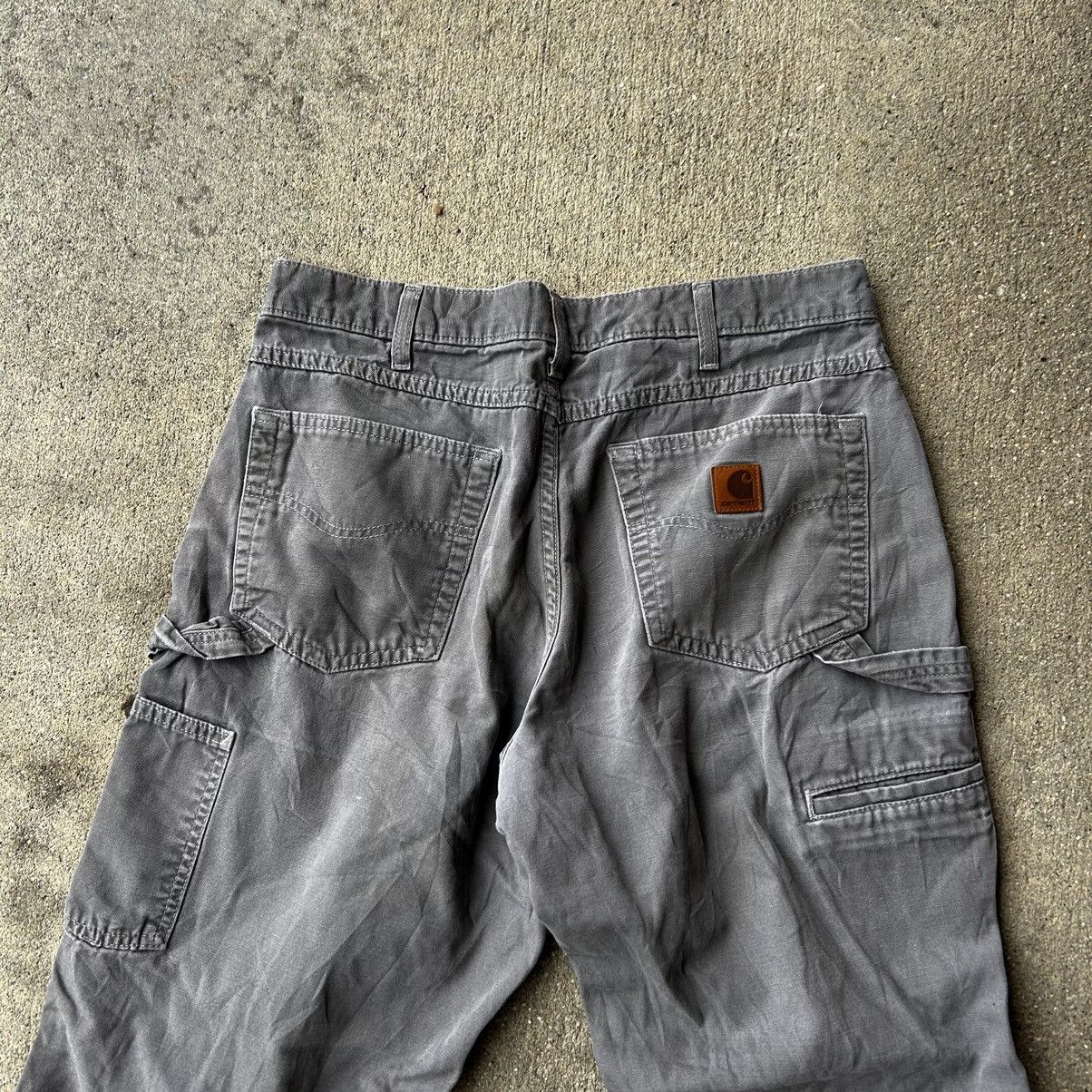Carhartt 2018 carhartt cargo grey pants Size US 34 / EU 50 - 4 Thumbnail