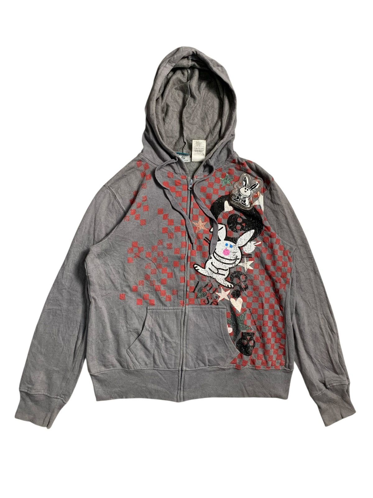 Beauty Beast JIM BENTON BUNNY SKULL ZIP HOODIE IFSIX LGB KMRII PUNK STYLE Size US L / EU 52-54 / 3 - 1 Thumbnail