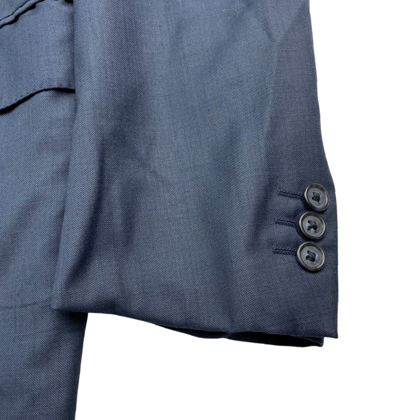 Corneliani Corneliani Blazer Jacket Navy Blue 3-Button Wool 46L US 56 EU Men RPM Notch Lapel Italy Viscose Lining Long Size 46R - 4 Thumbnail