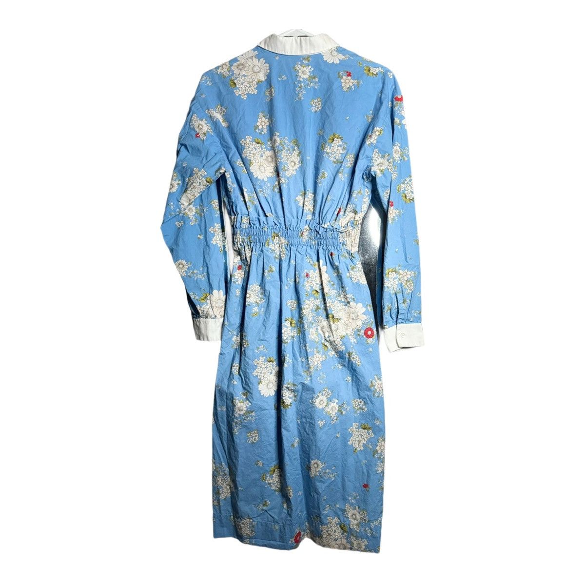 No. 21 No. 21 | SZ IT 38 Floral Blue Fantasia Midi Long Sleeve Size XS / US 0-2 / IT 36-38 - 3 Thumbnail
