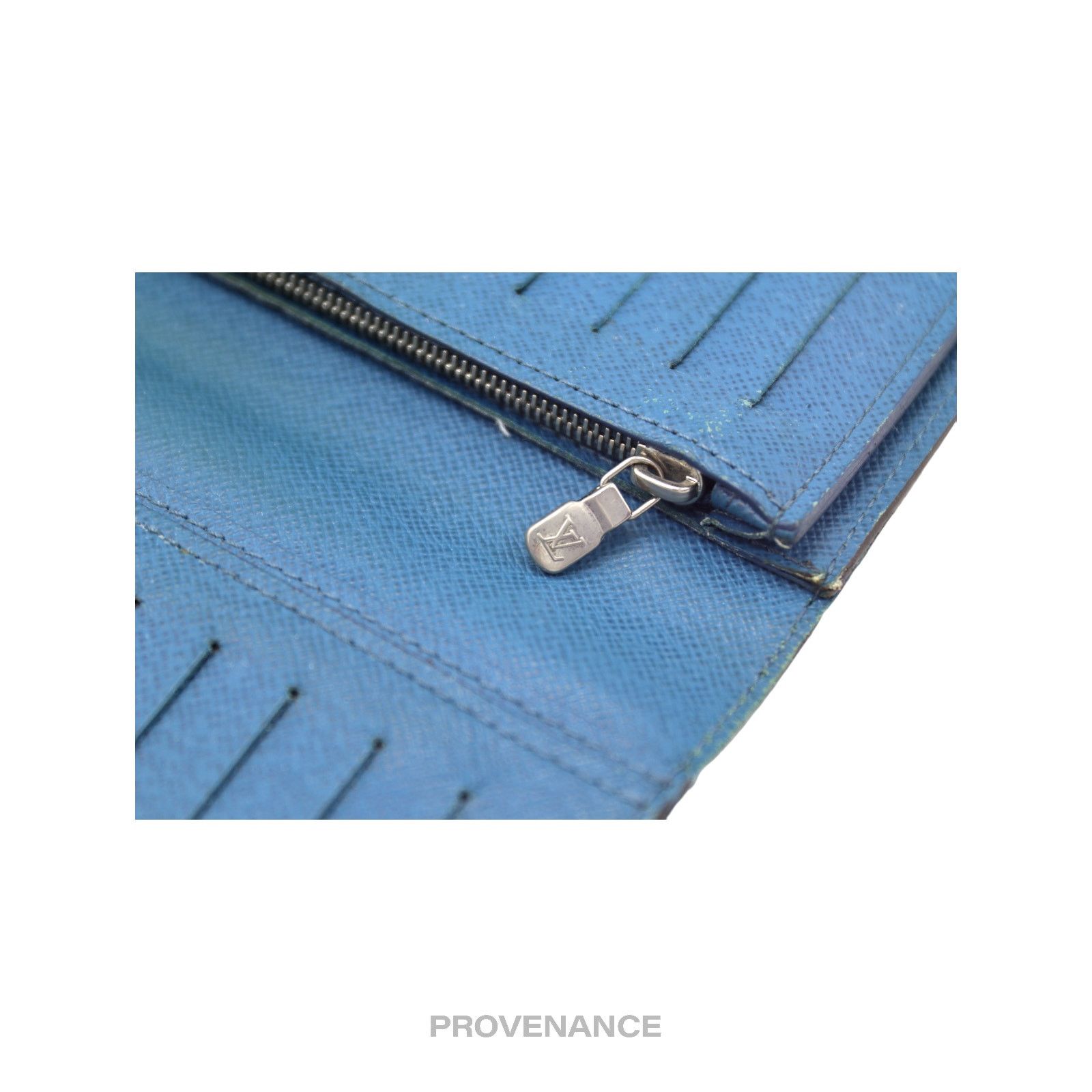 Louis Vuitton 🔴 Louis Vuitton Brazza Long Wallet - Blue Epi Leather Size ONE SIZE - 8 Thumbnail