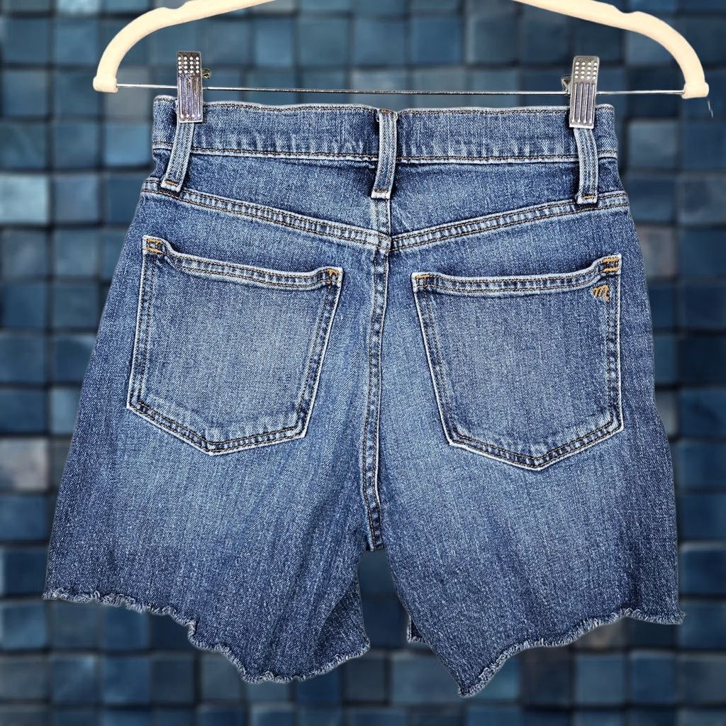 Madewell Madewell Blue Cut Off Jean High Rise Denim Short Women's Size 24 Size 42" / US 20 - 1 Thumbnail