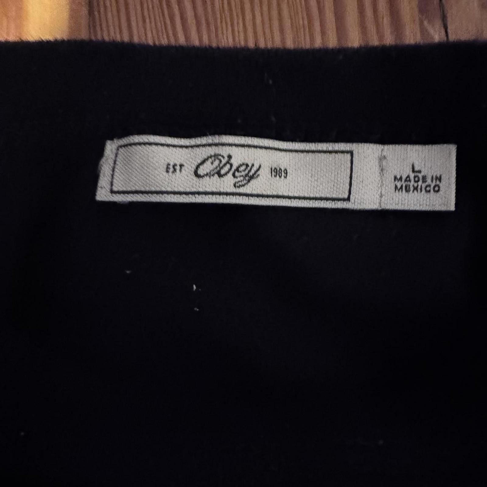 Obey Vintage Obey black long sleeve shirt Size L / US 10 / IT 46 - 2 Thumbnail
