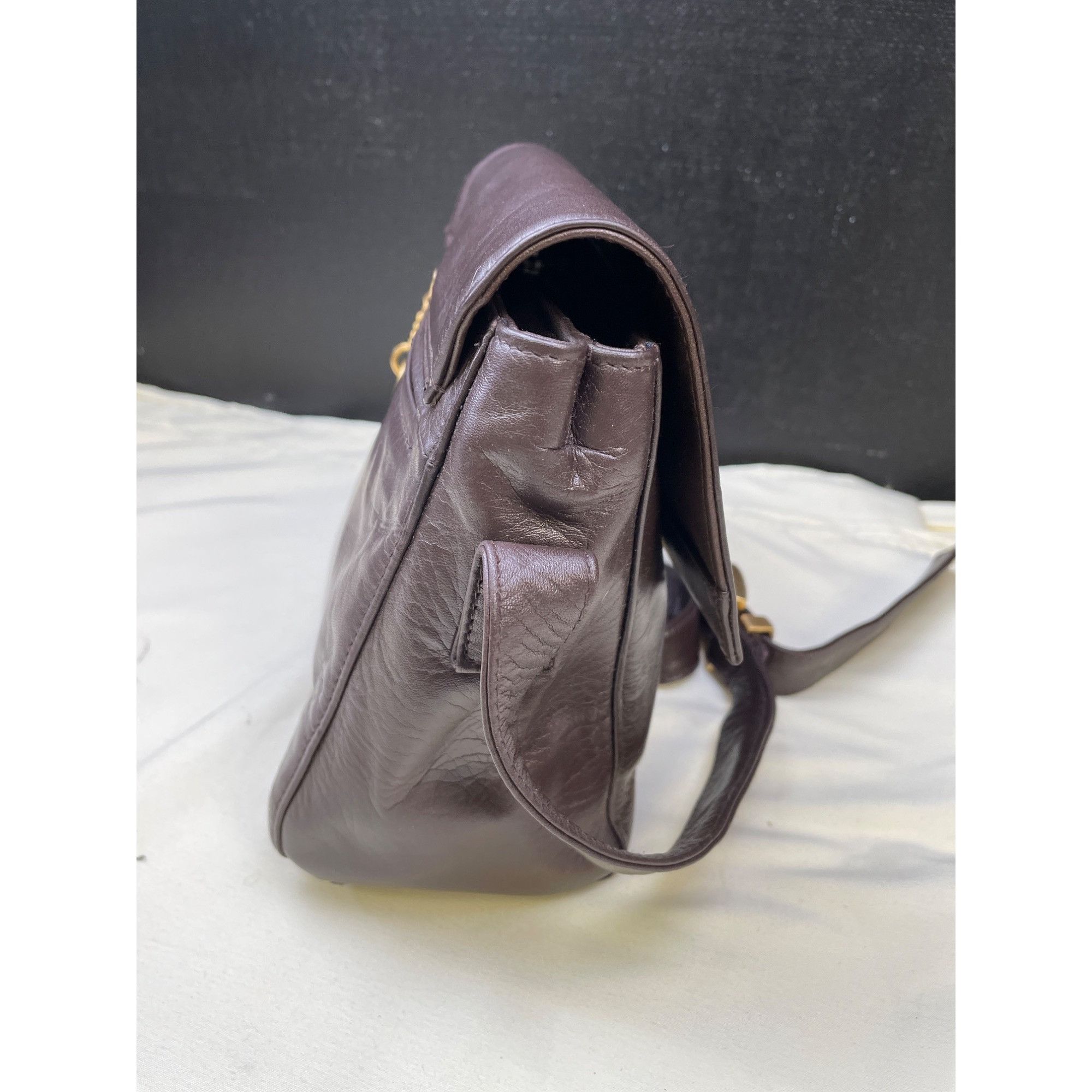 Other Perlina New York Womens Brown Leather Handbag Crossbody Purs Size ONE SIZE - 4 Thumbnail