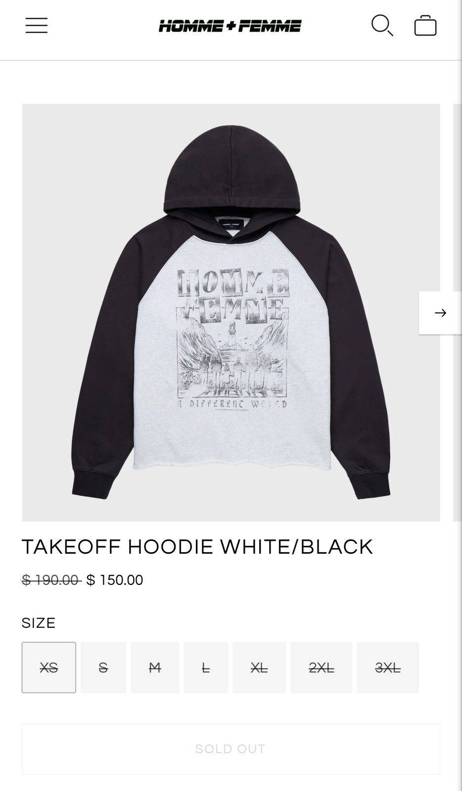 Homme + Femme La Homme femme ‘Takeoff’ Hoodie Size US S / EU 44-46 / 1 - 3 Thumbnail