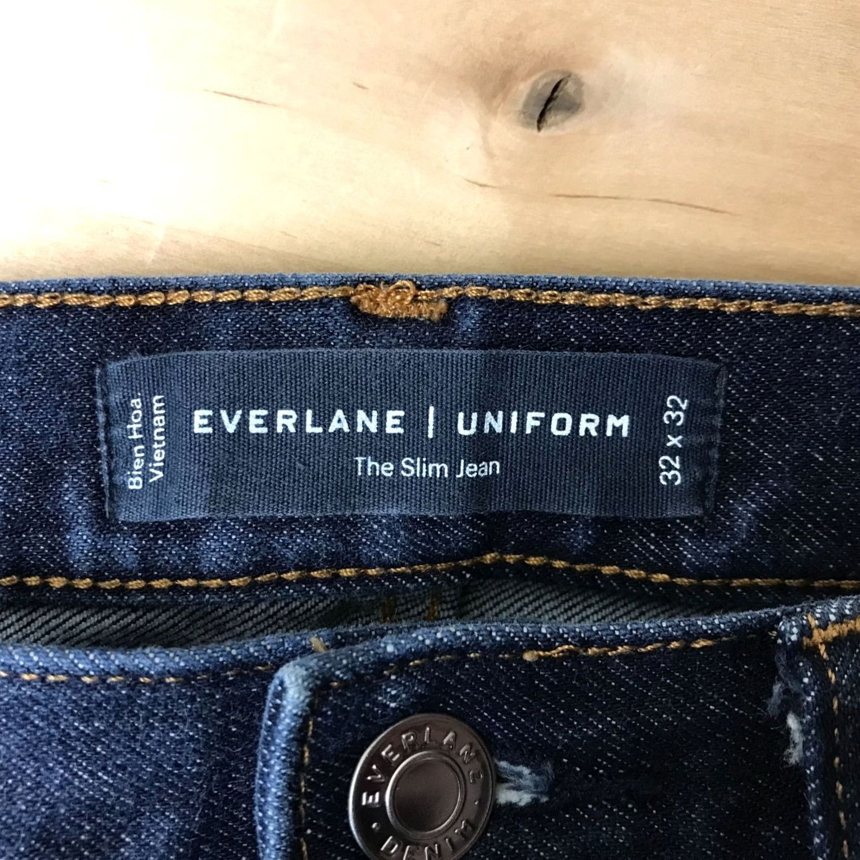 Everlane EVERLANE UNIFORM - Mens 32 X 32 - Blue Denim Slim Jeans - Pre-Owned Good Size US 32 / EU 48 - 7 Thumbnail