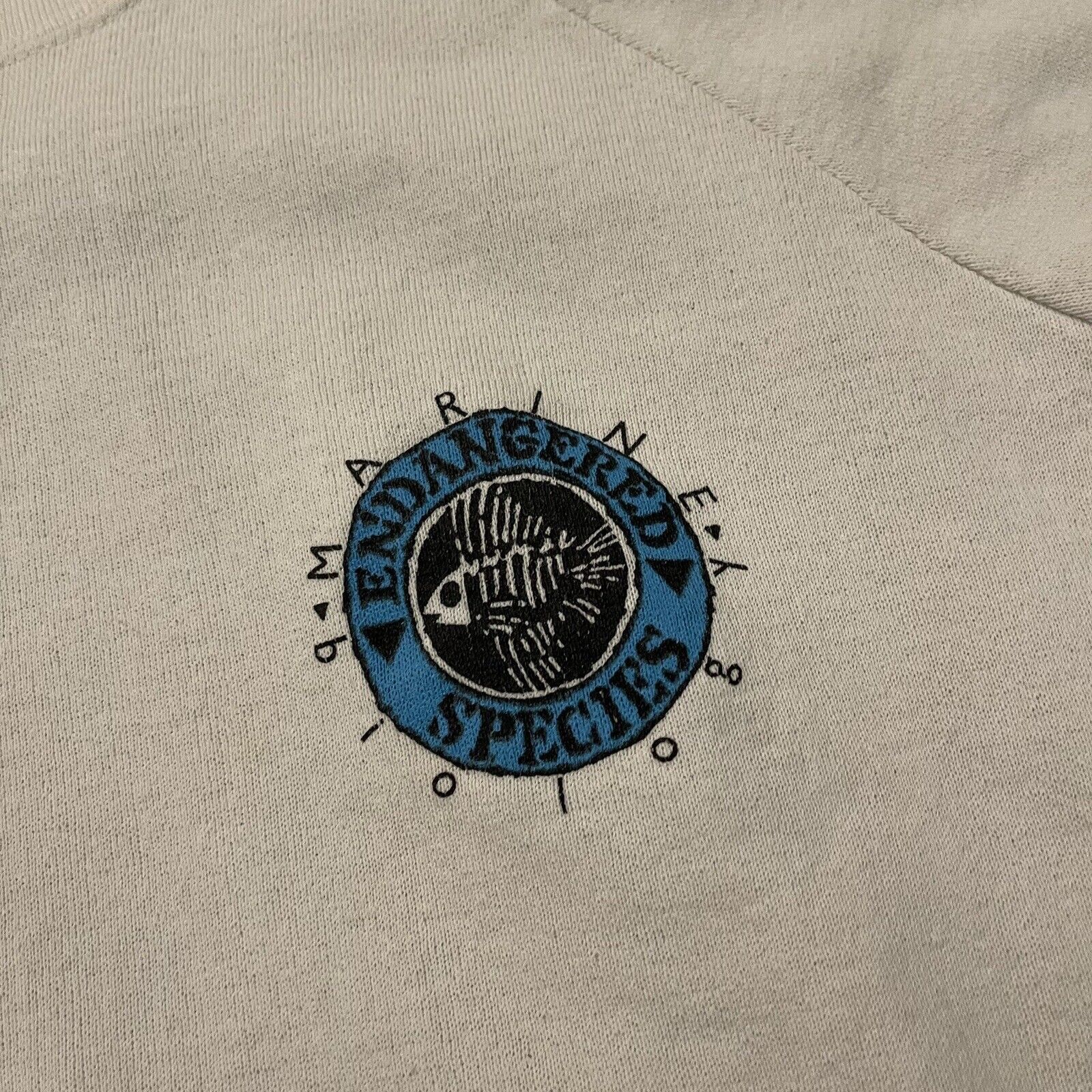 Vintage Vtg Raglan Marine Biology Endangered Species Sweatshirt M Size US M / EU 48-50 / 2 - 5 Thumbnail