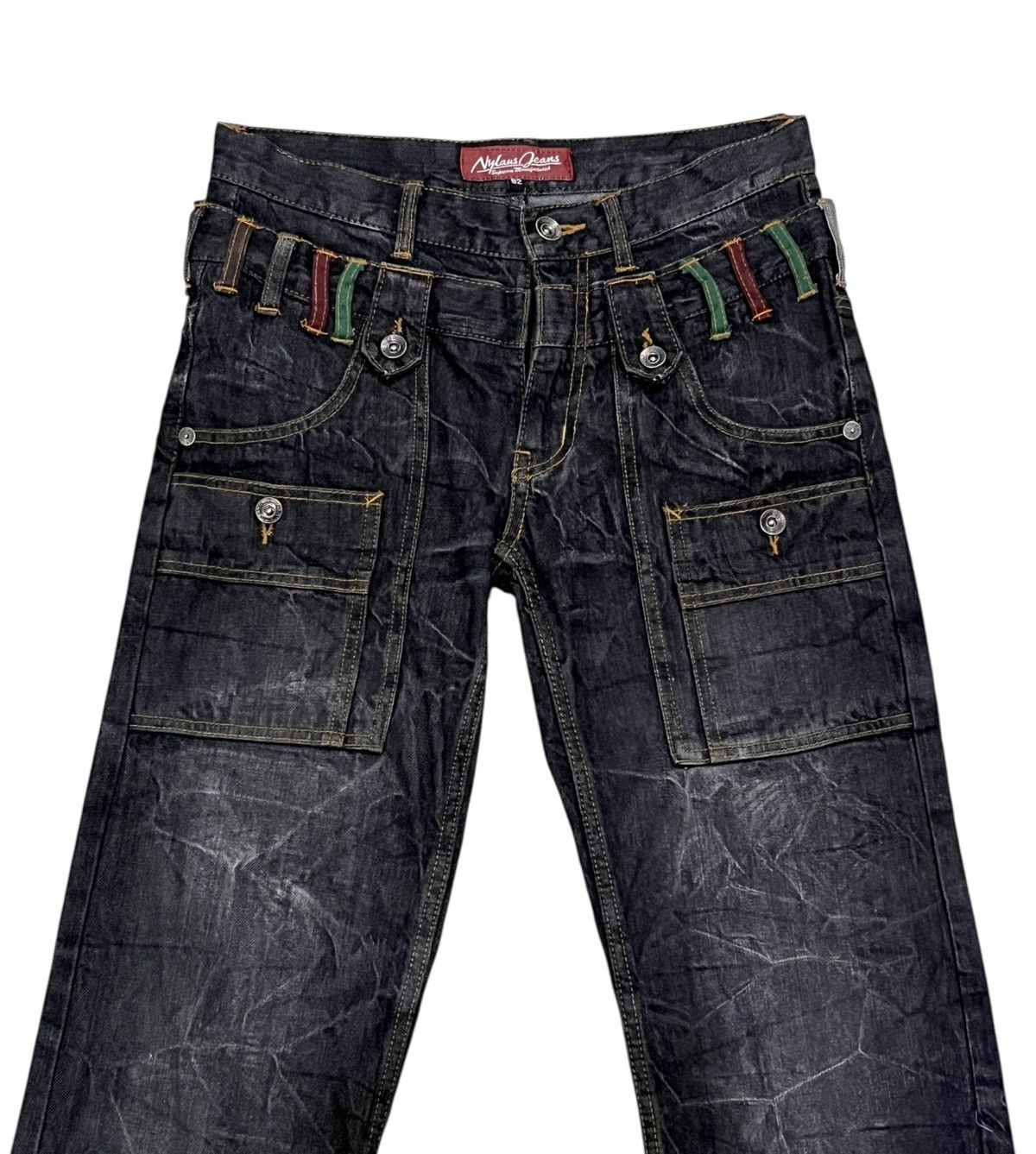 Fragment Design × Undercover Nylaus Supreme Grunge Double Waist Bushpants Distressed 28” Size US 28 / EU 44 - 4 Thumbnail