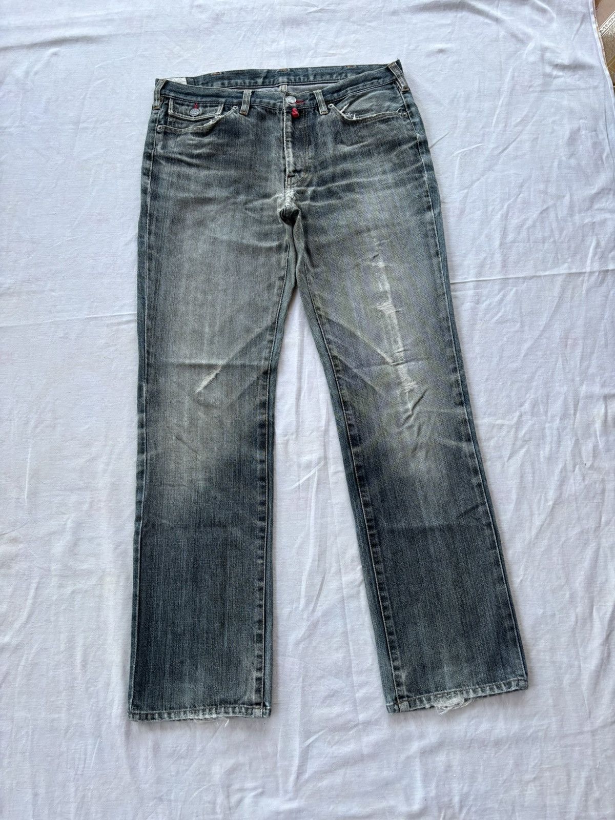 Takeo Kikuchi Vintage TAKEO KIKUCHI Distressed Denim Faded Jeans Size US 32 / EU 48 - 5 Thumbnail
