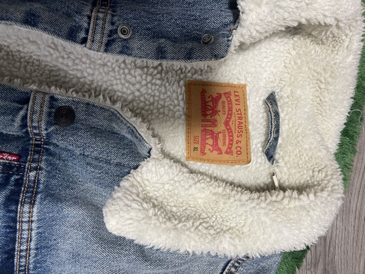 Levi's Levis Sherpa Lined Denim Jacket Size US XL / EU 56 / 4 - 3 Thumbnail
