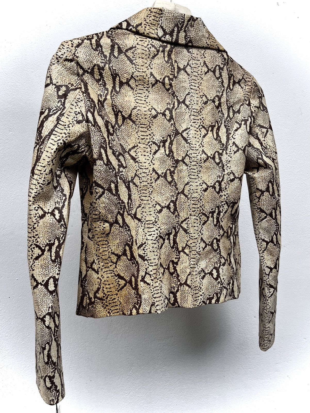 Japanese Brand Grand Table Snake Skin Leather Jacket Size US XS / EU 42 / 0 - 1 Thumbnail