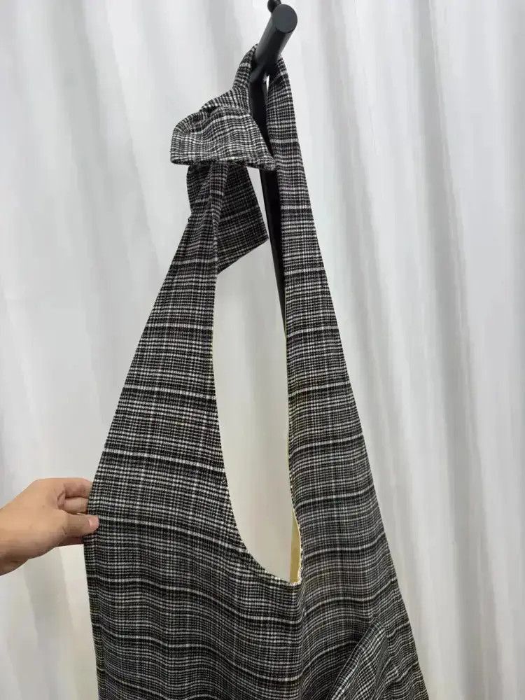Raf Simons Runway Plaid Shoulder Bag