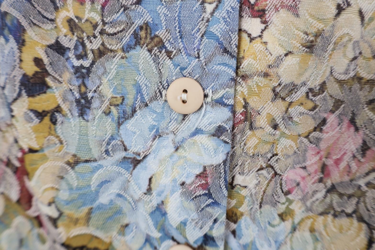 Vintage Vintage 90s Streetwear Flower Floral Suit Vest Jacket USA Size XXL / US 16-18 / IT 52-54 - 4 Thumbnail