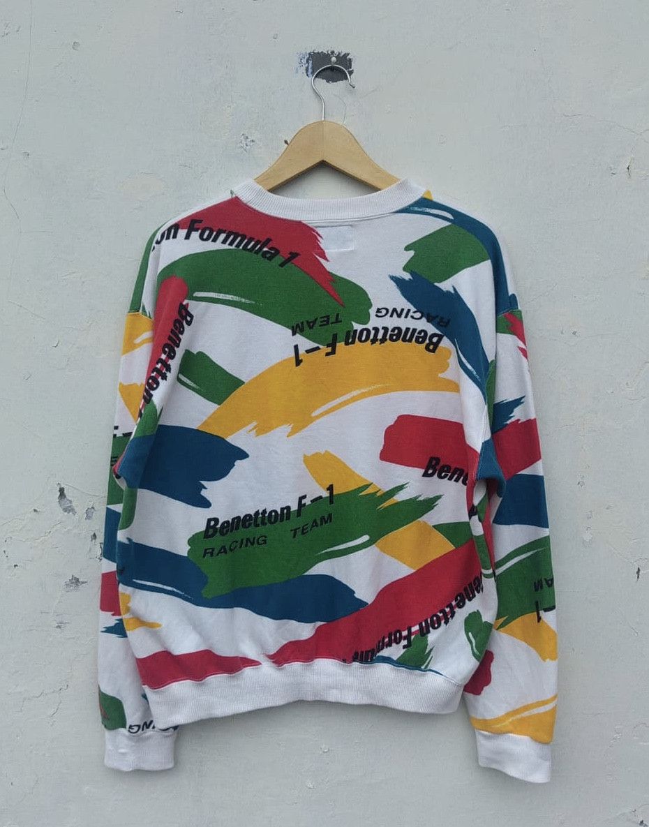Benetton Vintage Benetton formula 1 racing team aop sweatshirt Size US M / EU 48-50 / 2 - 2 Thumbnail