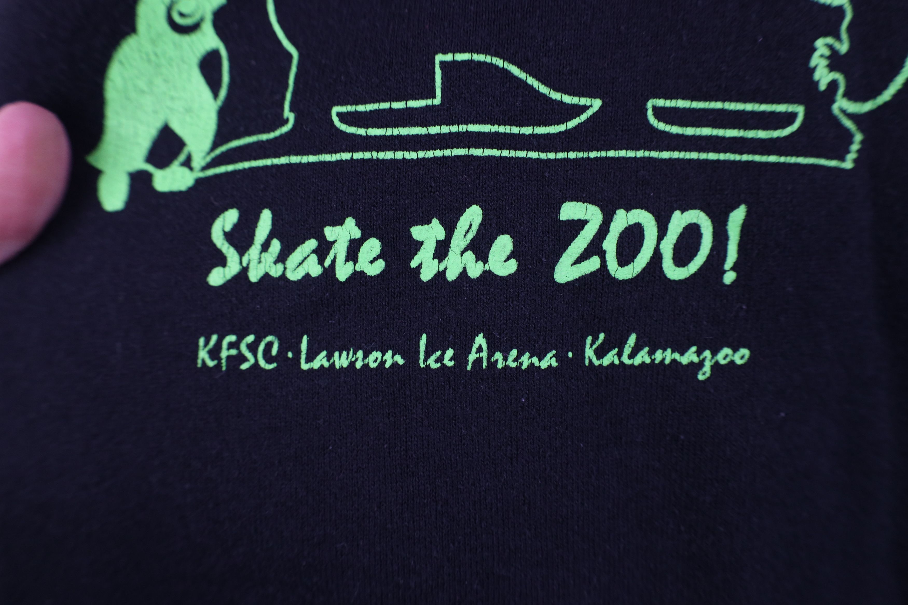 Vintage Vintage 90s Skating Kalamazoo Zoo Sweatshirt Black USA Size L / US 10 / IT 46 - 5 Thumbnail