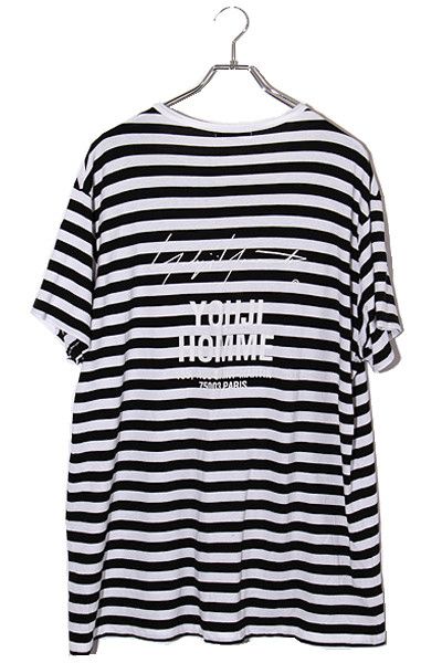 Yohji Yamamoto Pour Homme staff border tee HW-T14-270 | Grailed
