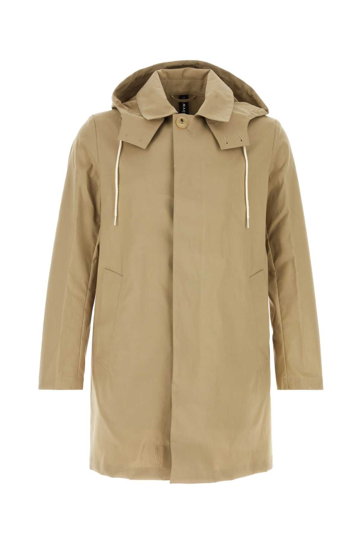 Mackintosh Beige Cotton Cambridge Raincoat Size US XS / EU 42 / 0 - 1 Thumbnail
