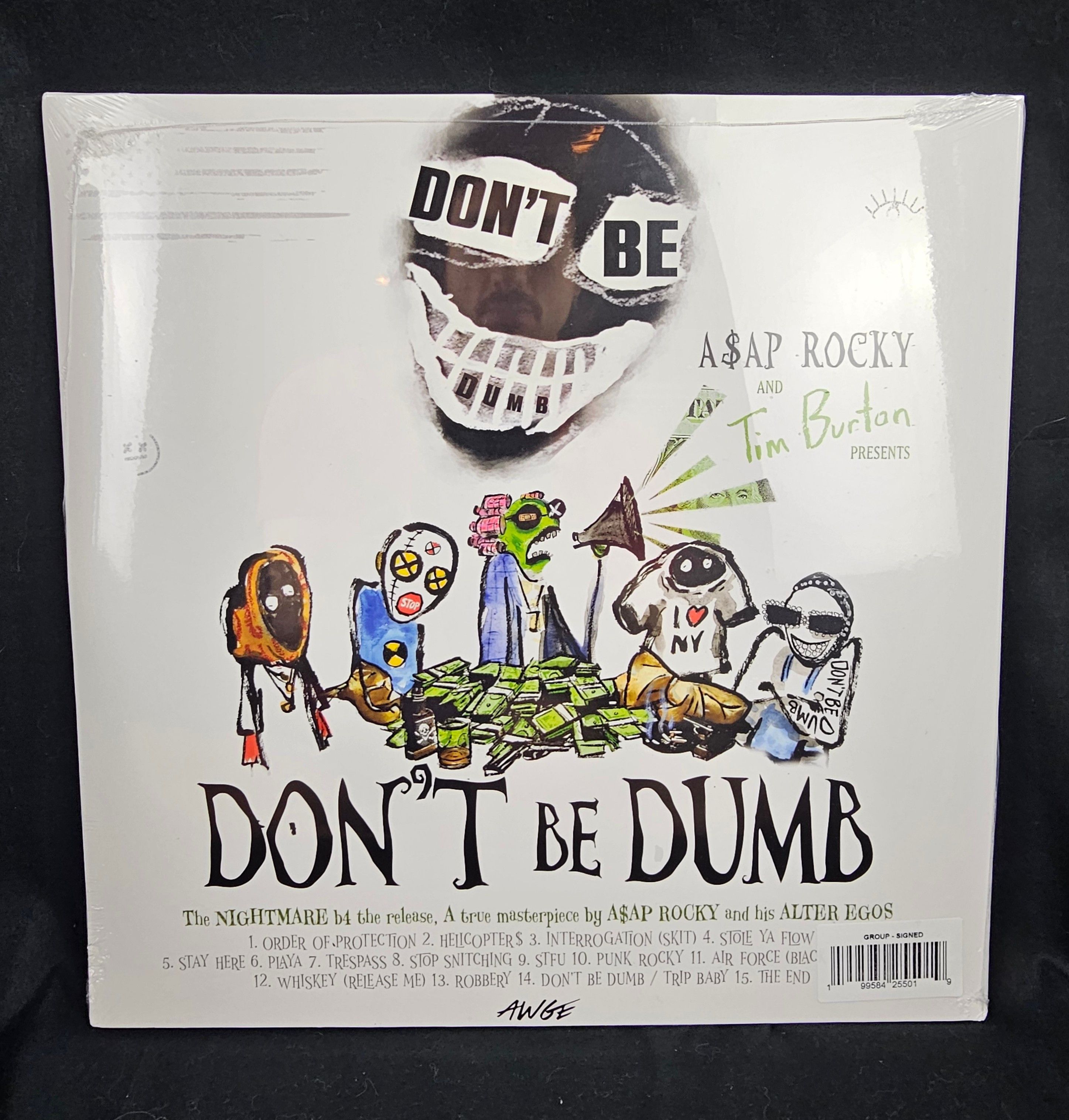 A$AP Rocky A$AP Rocky Don’t Be Dumb Signed Vinyl Set Of 4 Tim Burton Size ONE SIZE - 9 Thumbnail