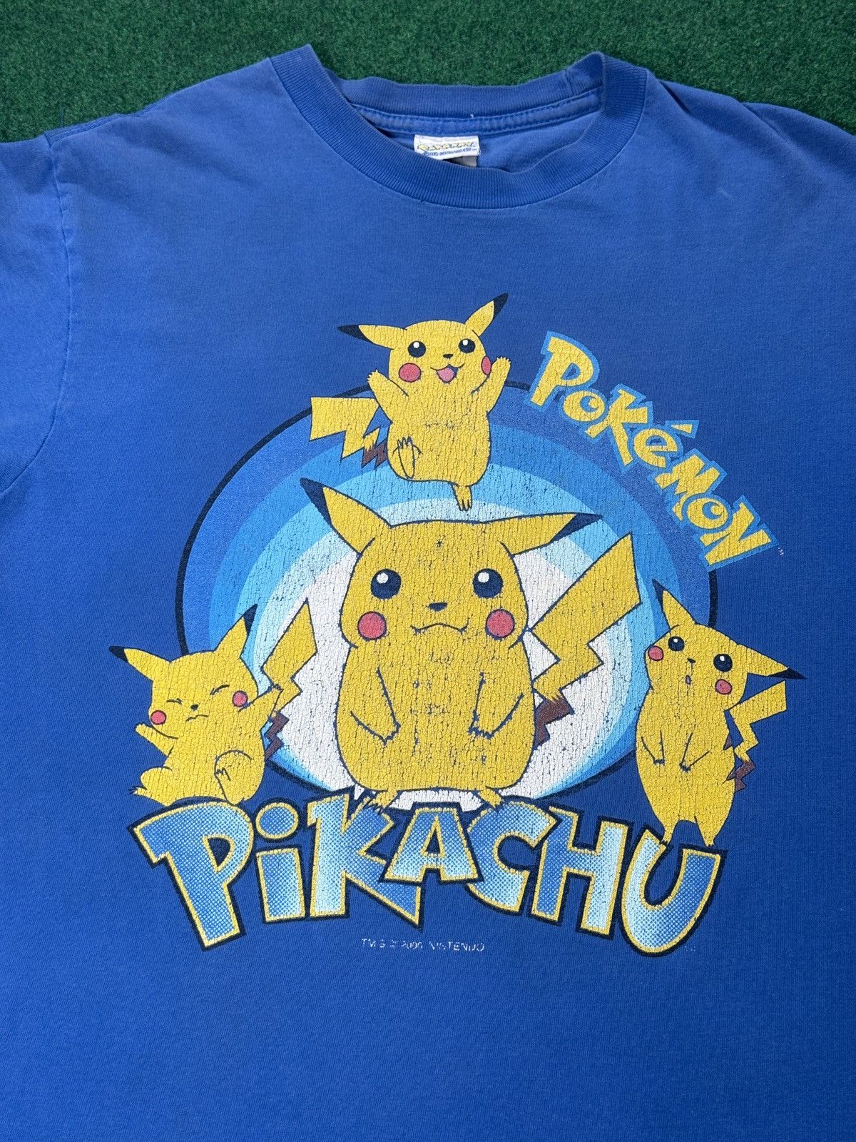 Pokemon × Vintage vtg 90s y2k Pokemon Pikachu Nintendo Blue XS Anime T shirt Size US XS / EU 42 / 0 - 2 Thumbnail