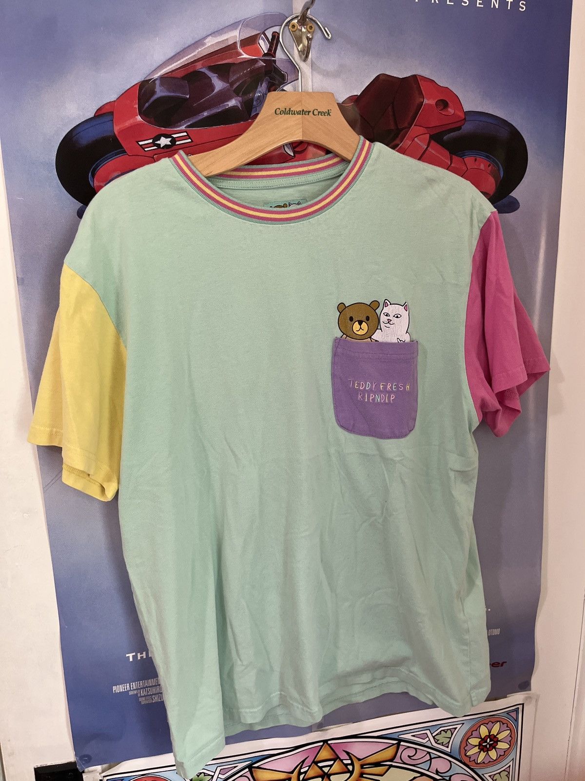 RIPNDIP Ripndip teddy fresh color block tee Size US L / EU 52-54 / 3 - 1 Thumbnail