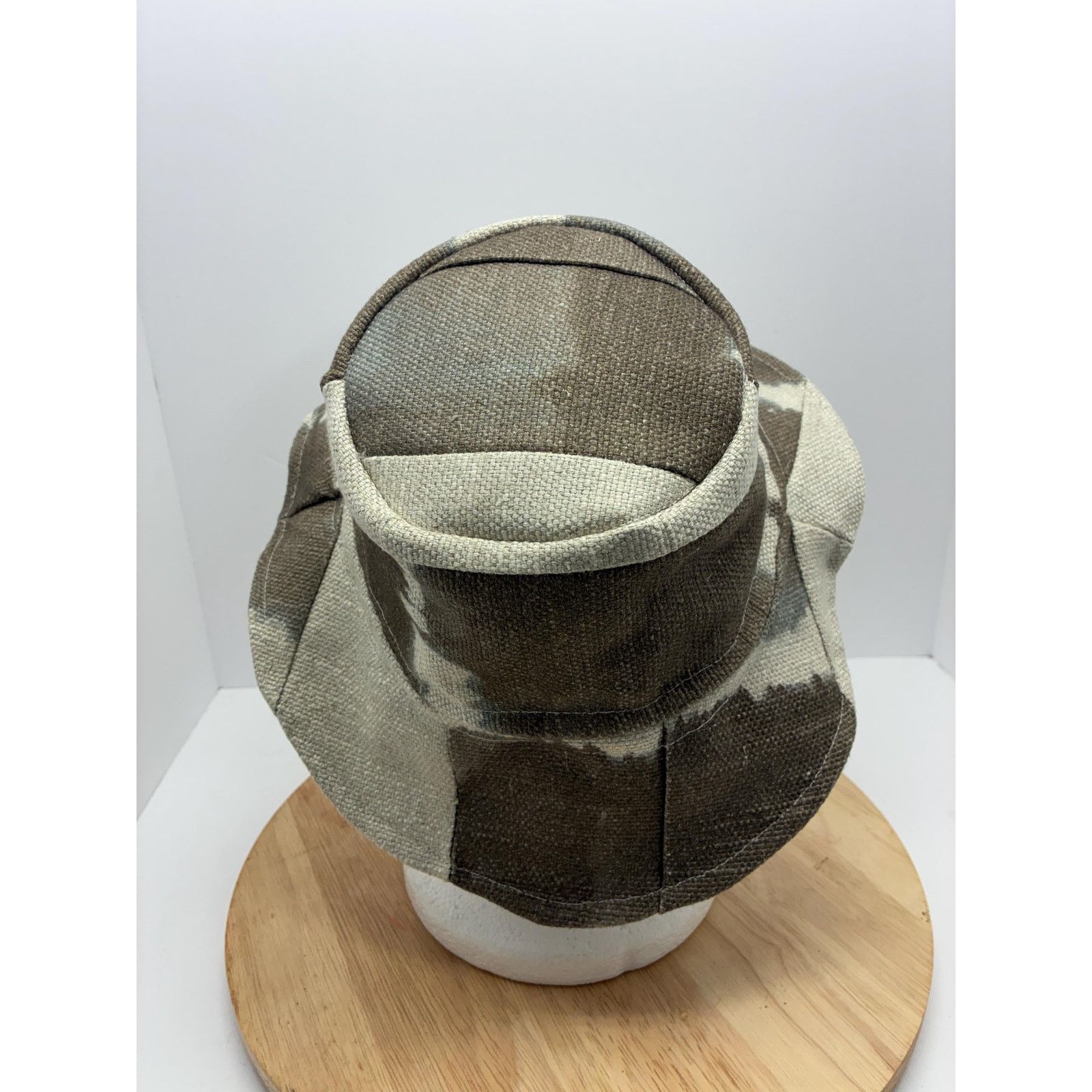 Other Upcycled Canvas Bucket Hat, Handmade Floppy Brim Hat, Flanne Size ONE SIZE - 7 Thumbnail
