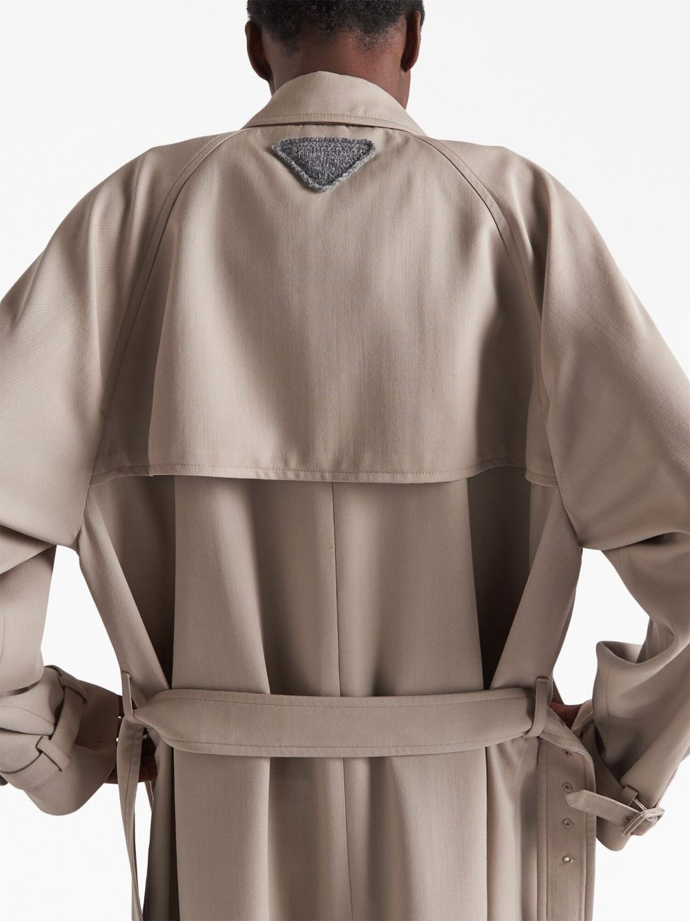 Prada o1bcso1str1025 Garbadine Double-Breasted Trench Coat Size US L / EU 52-54 / 3 - 4 Thumbnail