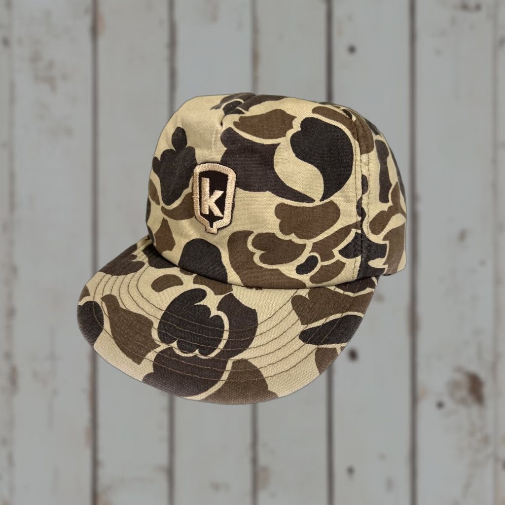 Vintage VINTAGE Snap-Back Trucker Hat Men Adjustable Brown Camouflage USA MADE Cap Camo Size ONE SIZE - 1 Thumbnail