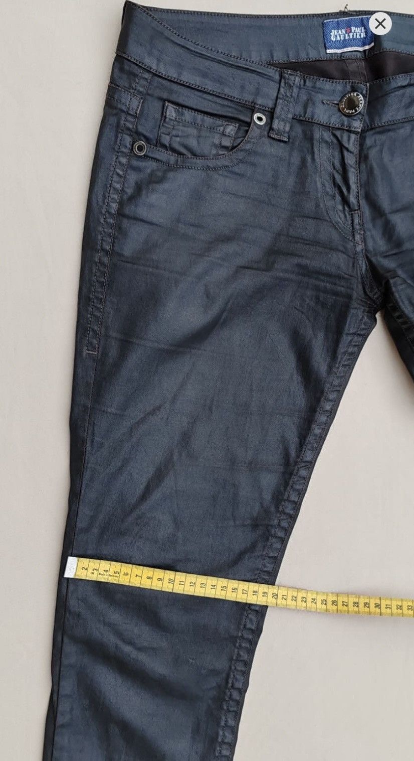 Jean Paul Gaultier JPG Archive Lace-Up Coated Denim Pants - Earth Brown 30 Size US 30 / EU 46 - 14 Thumbnail