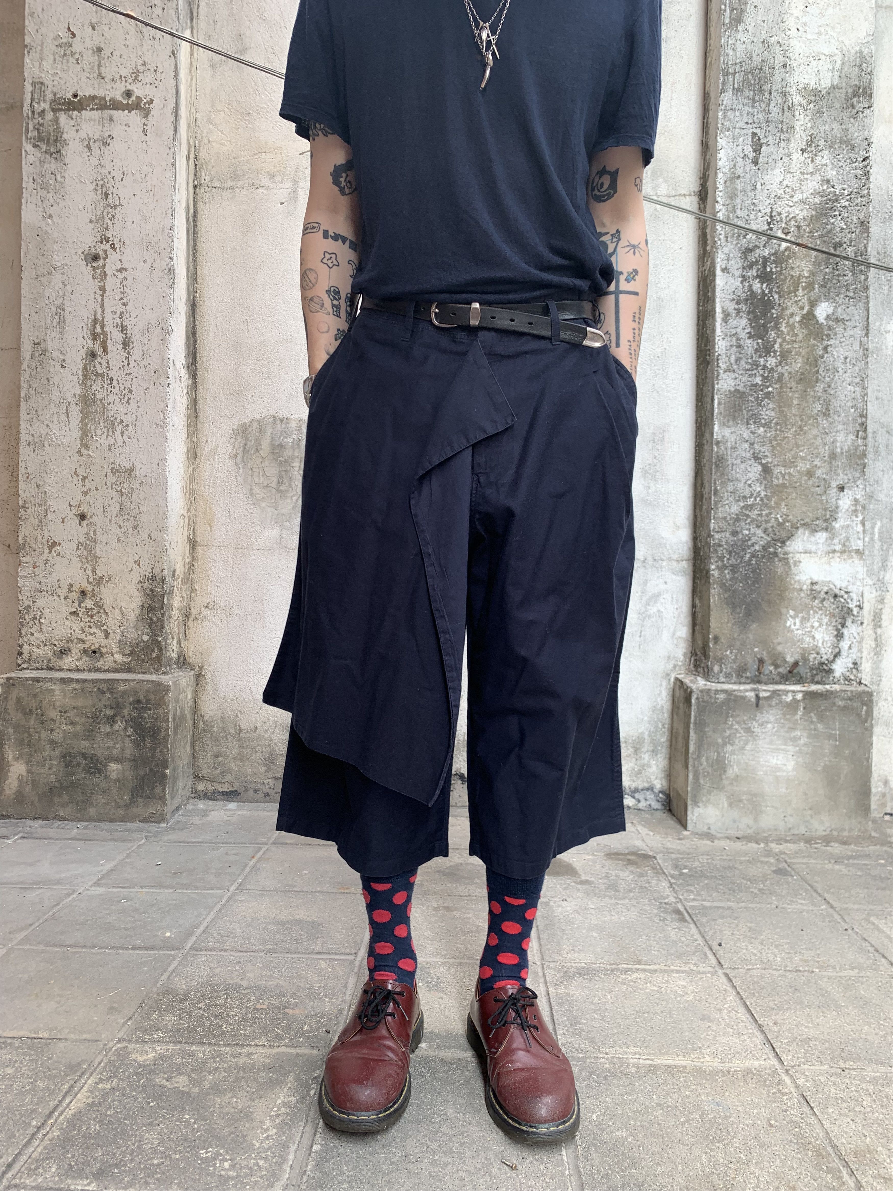Yohji Yamamoto Yohji Yamamoto Pour Homme SS17 Runway Layered Cropped Pants Size US 36 / EU 52 - 2 Thumbnail