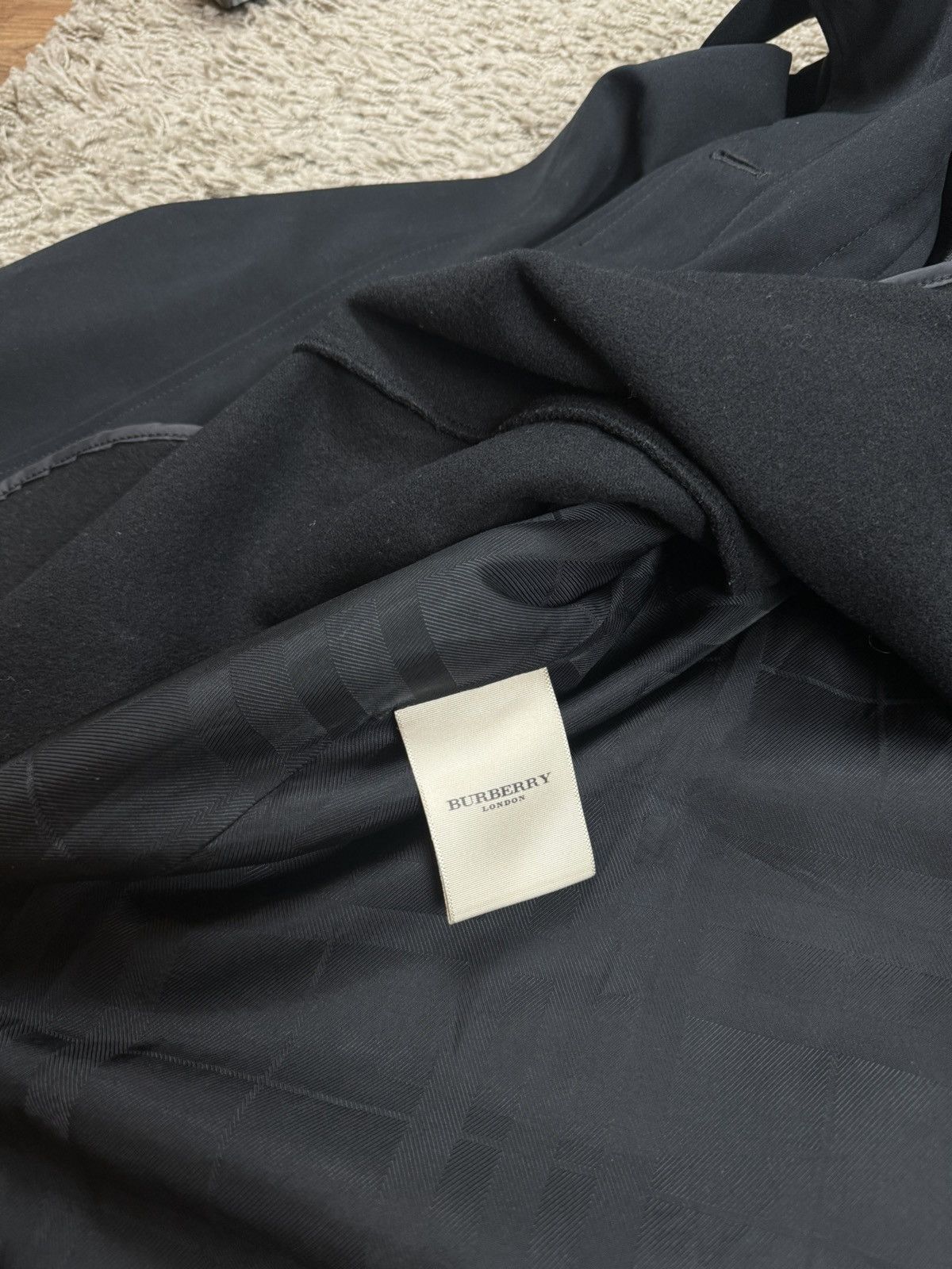 Burberry × Vintage Black trench coat Burberry original luxury streetwear item Size M / US 6-8 / IT 42-44 - 4 Thumbnail