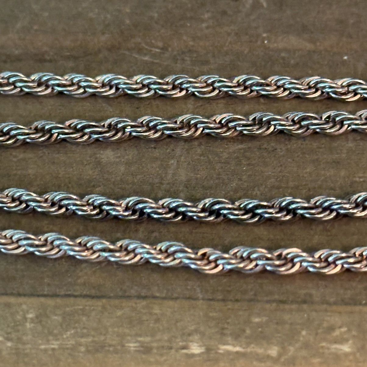 Vintage Vintage silver rope chain necklace Size ONE SIZE - 4 Thumbnail