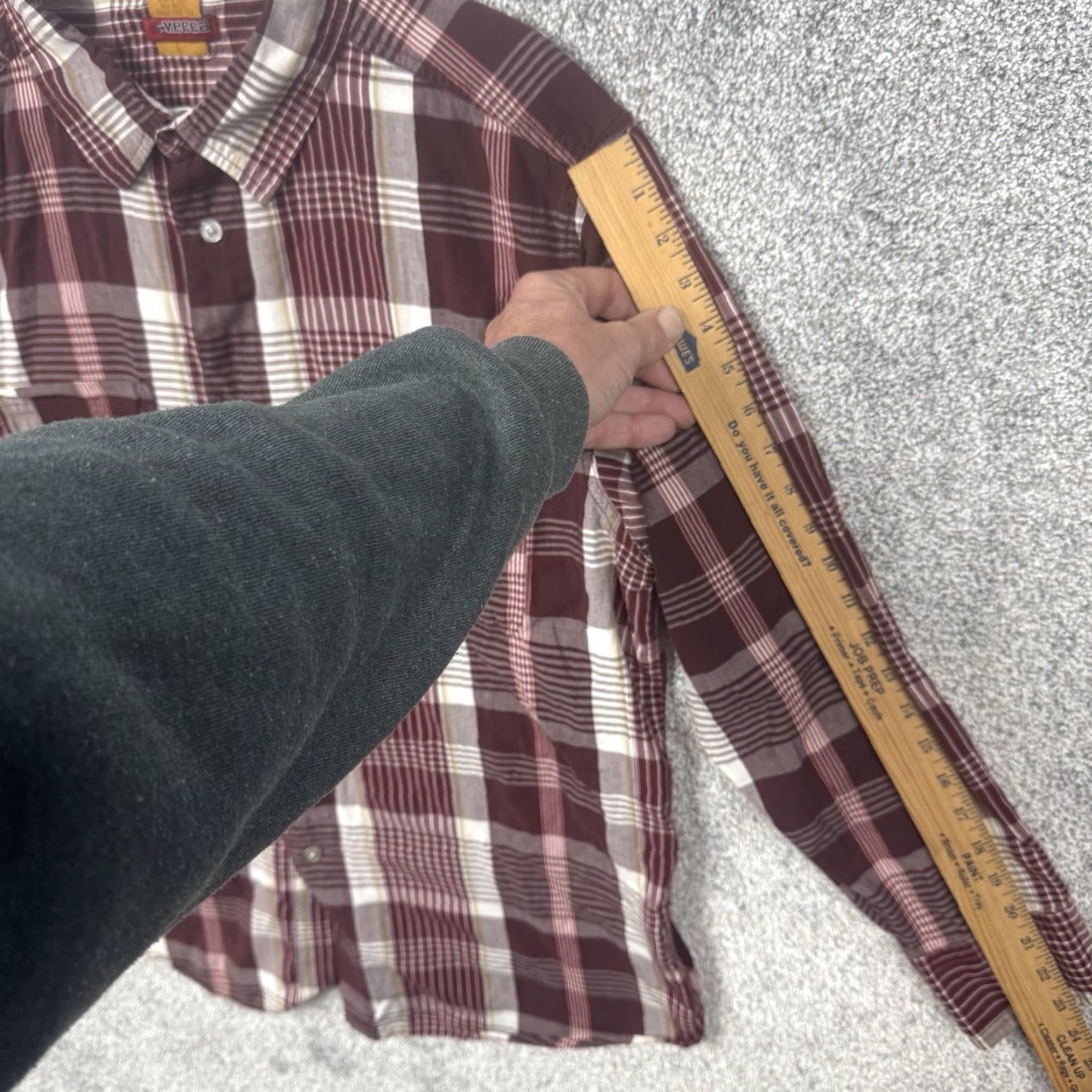 Vintage VINTAGE Mecca Sin City Button Shirt L Plaid Hip Hop Streetwear City 90s Western Mens Size US L / EU 52-54 / 3 - 3 Thumbnail
