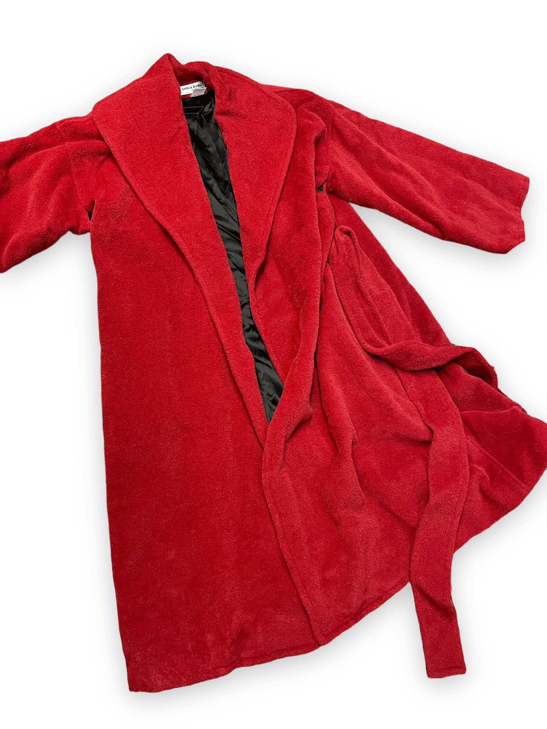 Sonia Rykiel Sonia Rykiel Fluffy Red Alpaca Blend Robe Style Coat Made In France Size M Size M / US 6-8 / IT 42-44 - 7 Thumbnail