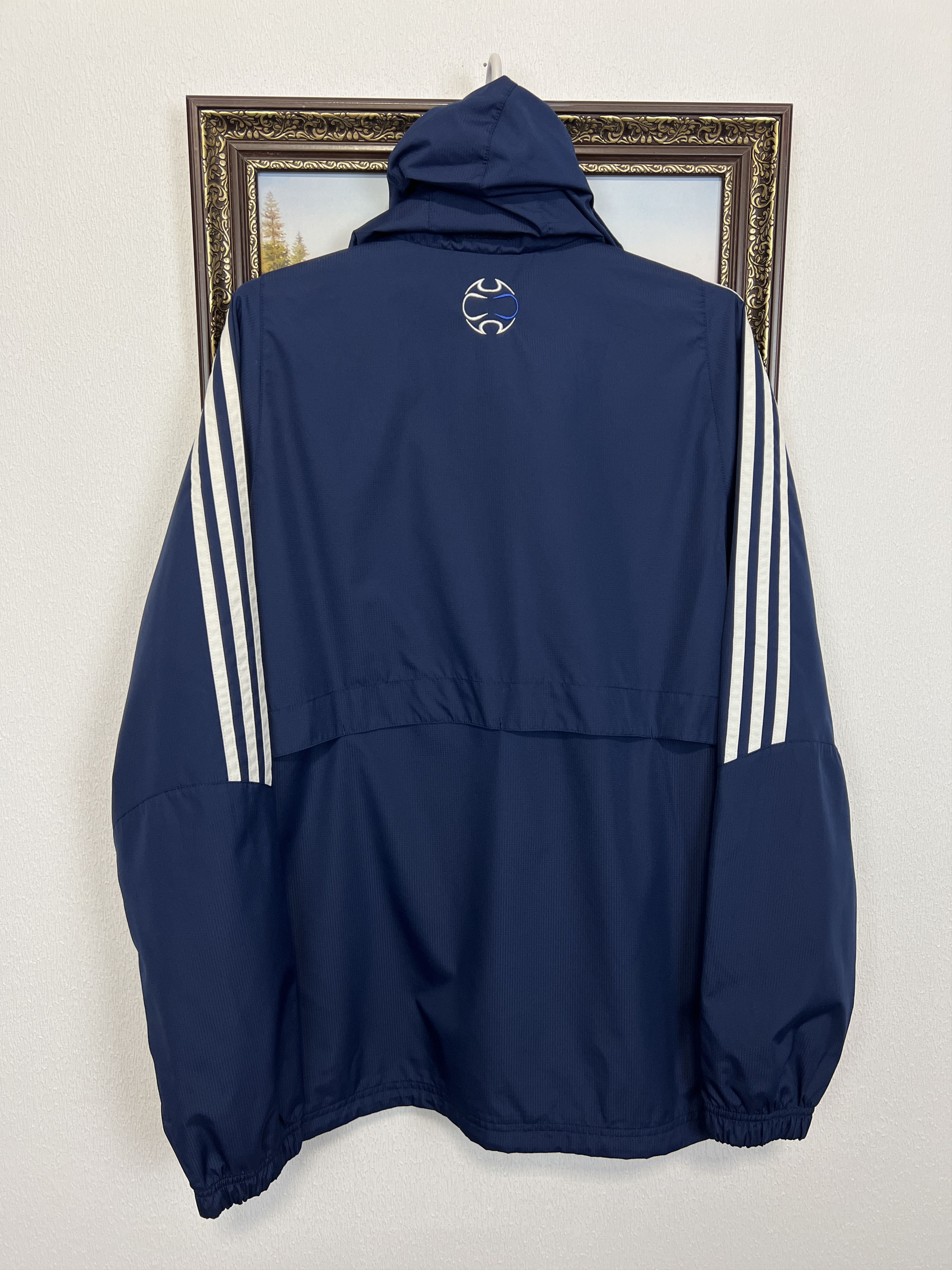 Adidas Vintage Chelsea Football Rain Hooded Jacket Soccer Track Top Size US S / EU 44-46 / 1 - 9 Thumbnail