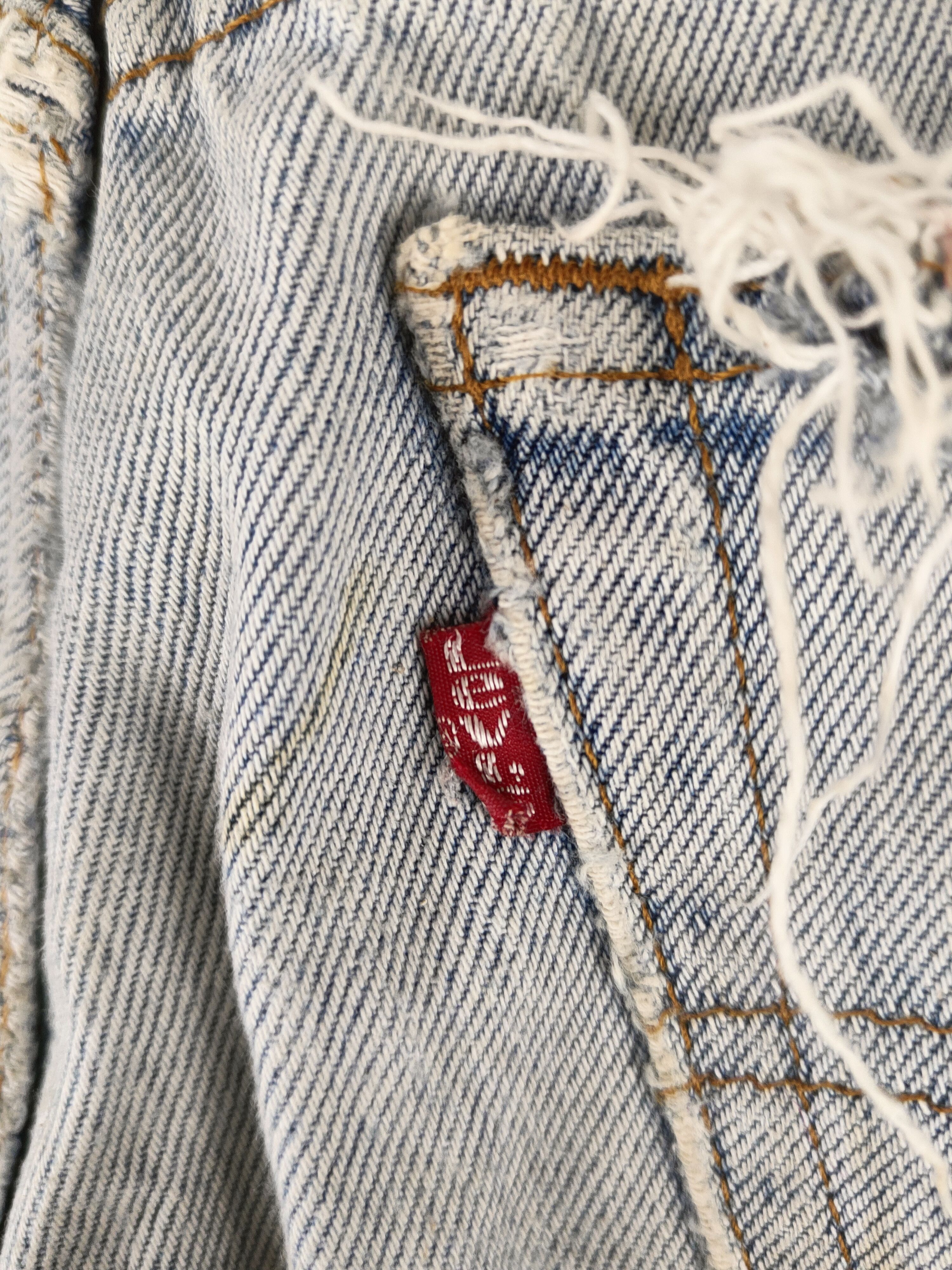 Levi's DL Vintage 80' Levi's Distressed Ripped Denim Jeans #S2846 Size US 28 / EU 44 - 11 Thumbnail