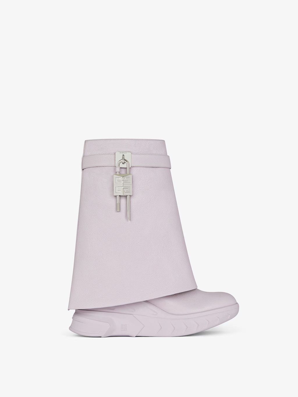 o1w1db10525 Shark Lock Biker Ankle Boots in Pink