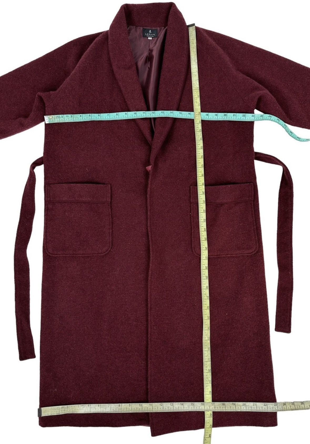Lanvin Lanvin Burgundy Bathrobe Size US L / EU 52-54 / 3 - 11 Thumbnail