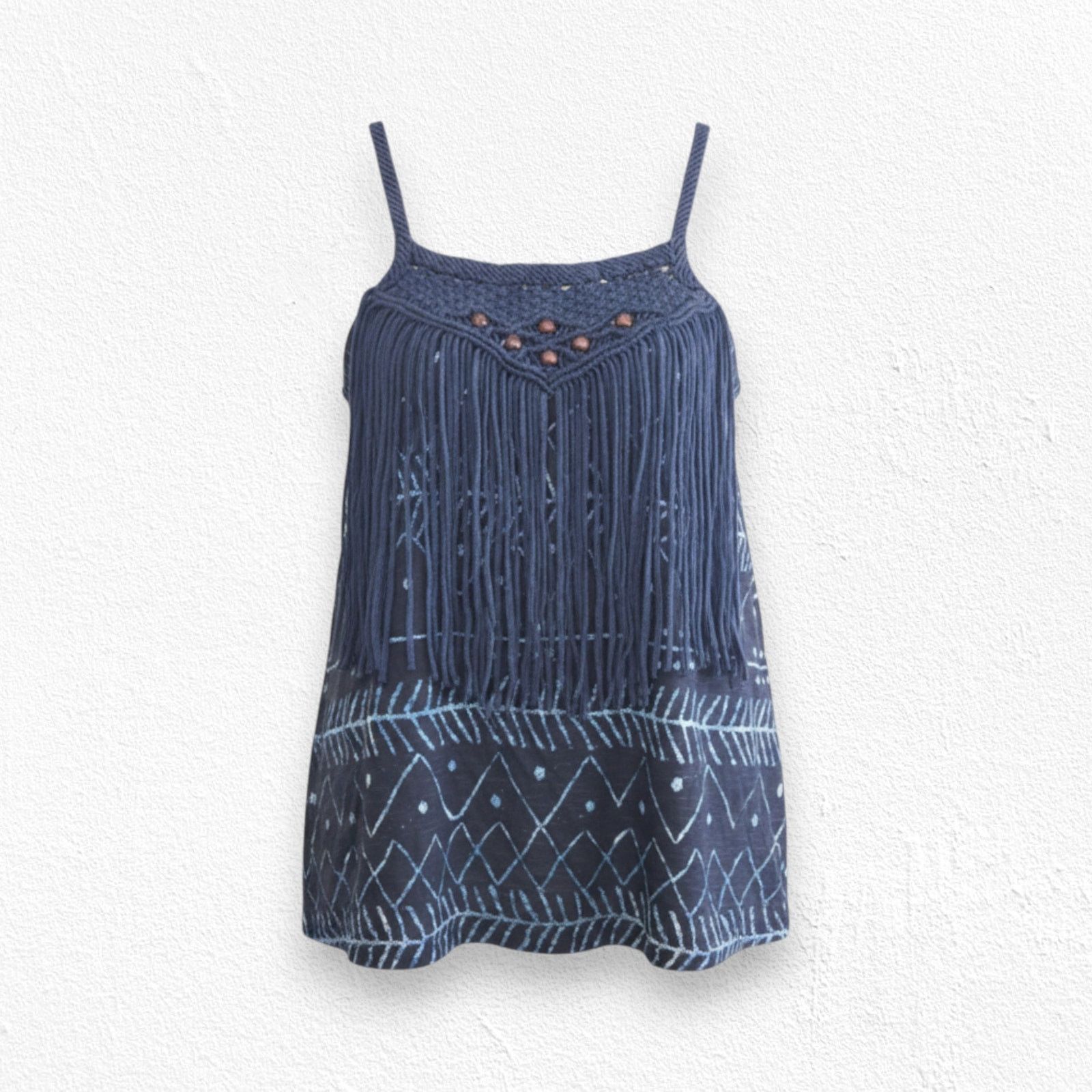 Denim & Supply Ralph Lauren Denim & Supply Ralph Lauren Boho Macrame Fringe Tank Large Size L / US 10 / IT 46 - 1 Thumbnail