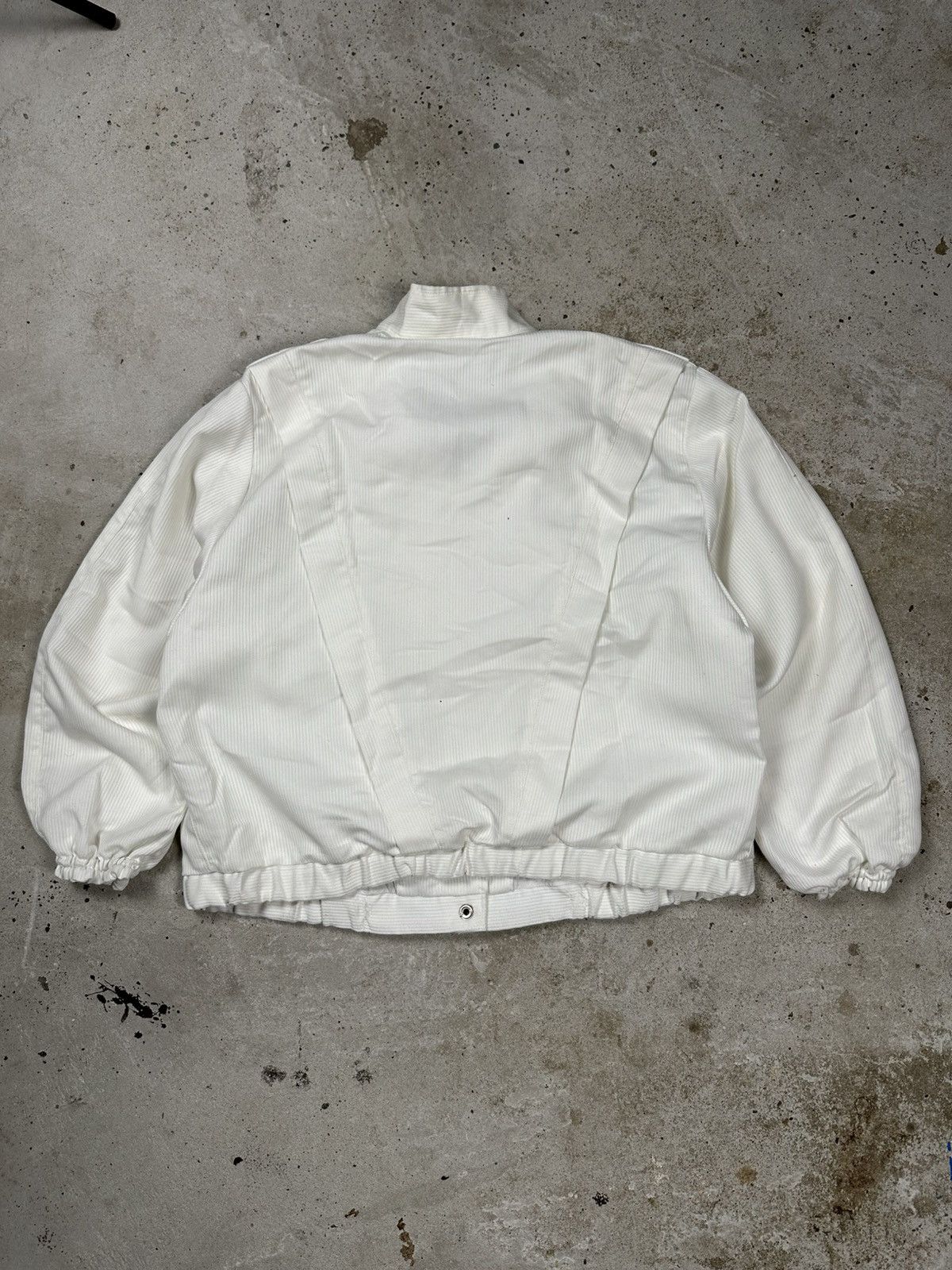 If Six Was Nine × Japanese Brand × Le Grande Bleu (L.G.B.) Vintage Y2K White Boxy Fit Bomber Jacket archive Size US L / EU 52-54 / 3 - 2 Thumbnail
