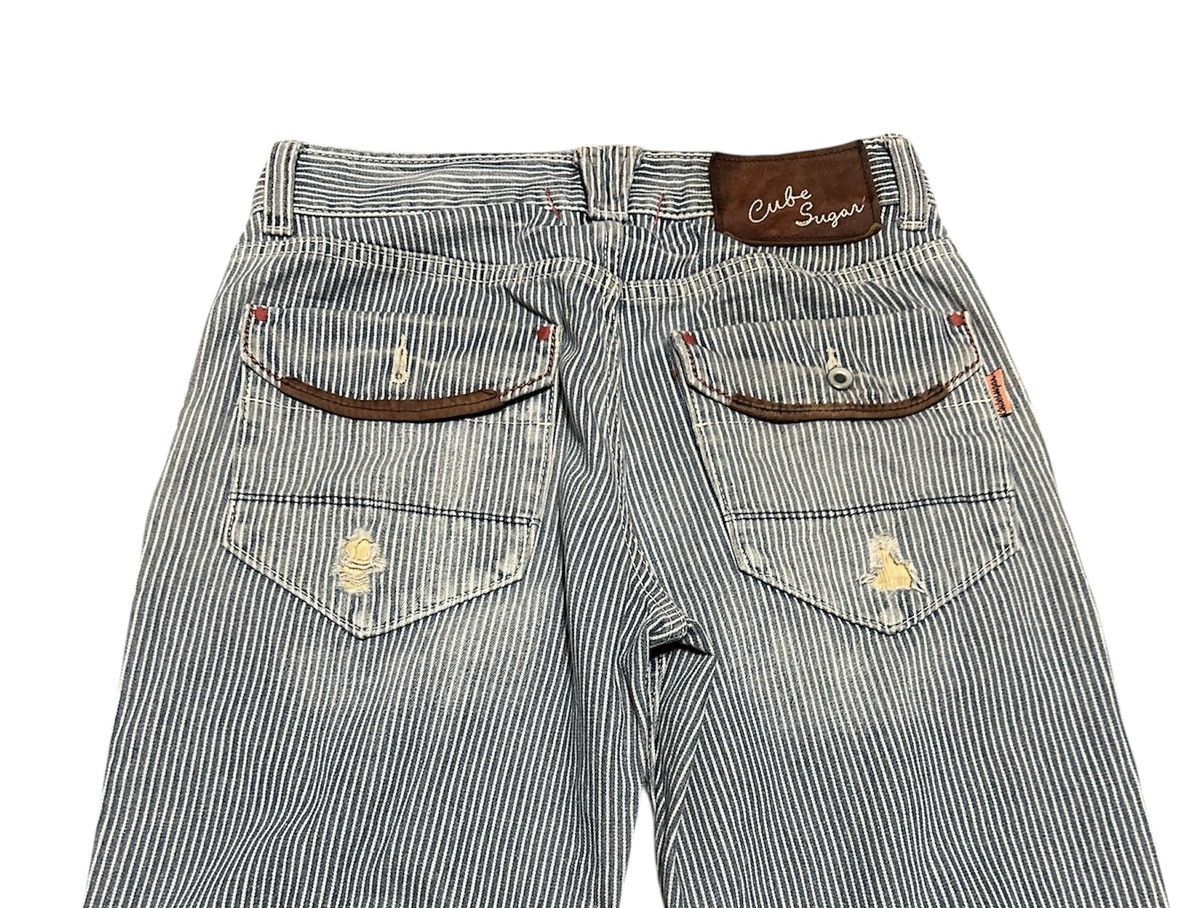 If Six Was Nine Vintage Japanese Workwear Cube Sugar Hickory Straight Jeans Size US 29 - 6 Thumbnail